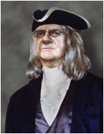 ben franklin, Video SpokesMannequin, PeopleVision, Video Mannequin, 3D Projection Face, Video Face, Sculpted Projection, Virtual Spokesperson, Face Projection Mapping, Talking Mannequin, Animated Figure, Dimensional Projection, Projected Head, Animated Mannequin, Virtual Mannequin