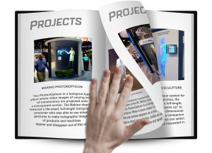 MagicBook, Video Book, PeopleVision, Interactive Pages, 3D Video Sculpture, 3D Book Projection